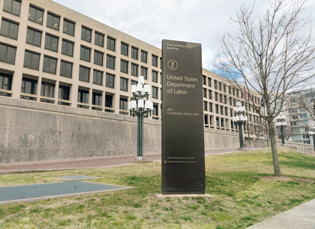 Exterior of the Frances Perkins Building, U.S. Department of Labor headquarters in Washington, D.C.